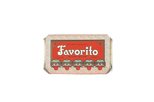 Claus Porto Favorito Bar Soap, Red Poppy, 12.4 oz | Amazon (US)