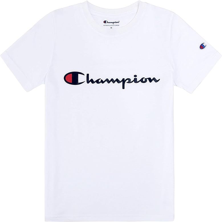Champion Boys Short Sleeve Logo Tee Shirt | Amazon (US)