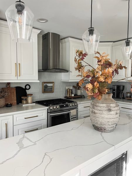 Easy way to warm up a white kitchen with some fall styling

#LTKhome #LTKHoliday #LTKSeasonal
