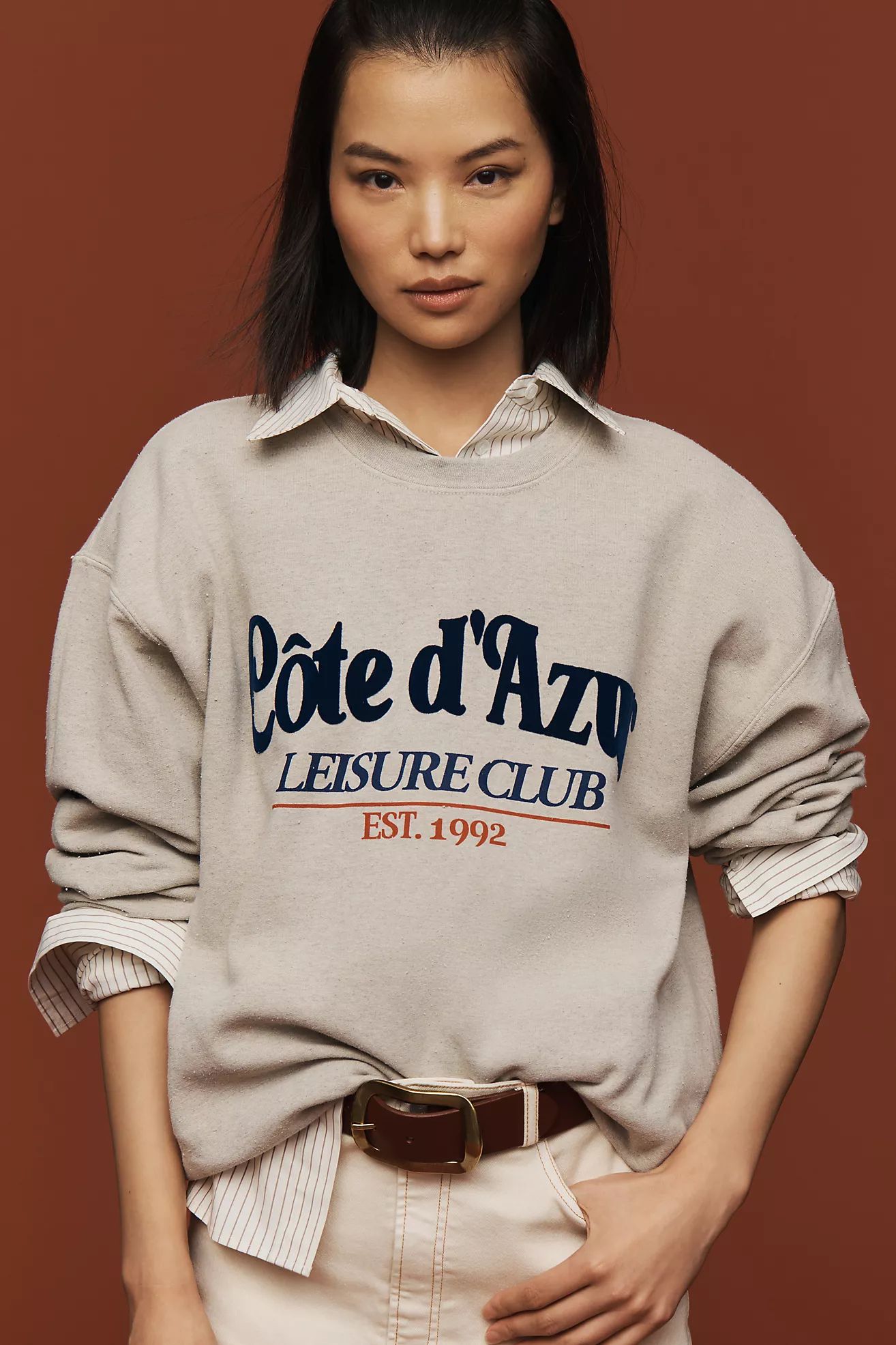 By Anthropologie Côte d'Azur Sweatshirt | Anthropologie (US)