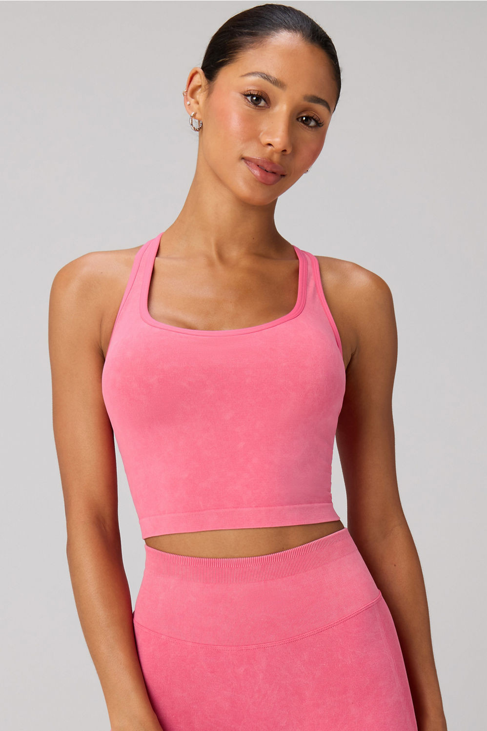 Seamless Cropped Built-In Bra Tank (1,020)LIMITED TIME OFFER: 80% OFF: $16.98Non-Member: $84.95N... | Fabletics