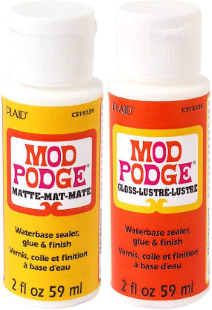 Krafty Kit Mod Podge Bundle: 2oz Gloss and 2oz Matte Water-Based Glue, Sealer & Finish | Amazon (CA)