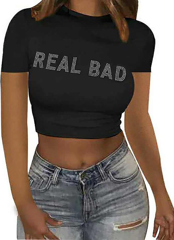 Zoyami Womens Graphic Crop Top Short Sleeve Y2k Baby Tees Fairy Grunge Summer T-Shirt | Amazon (US)