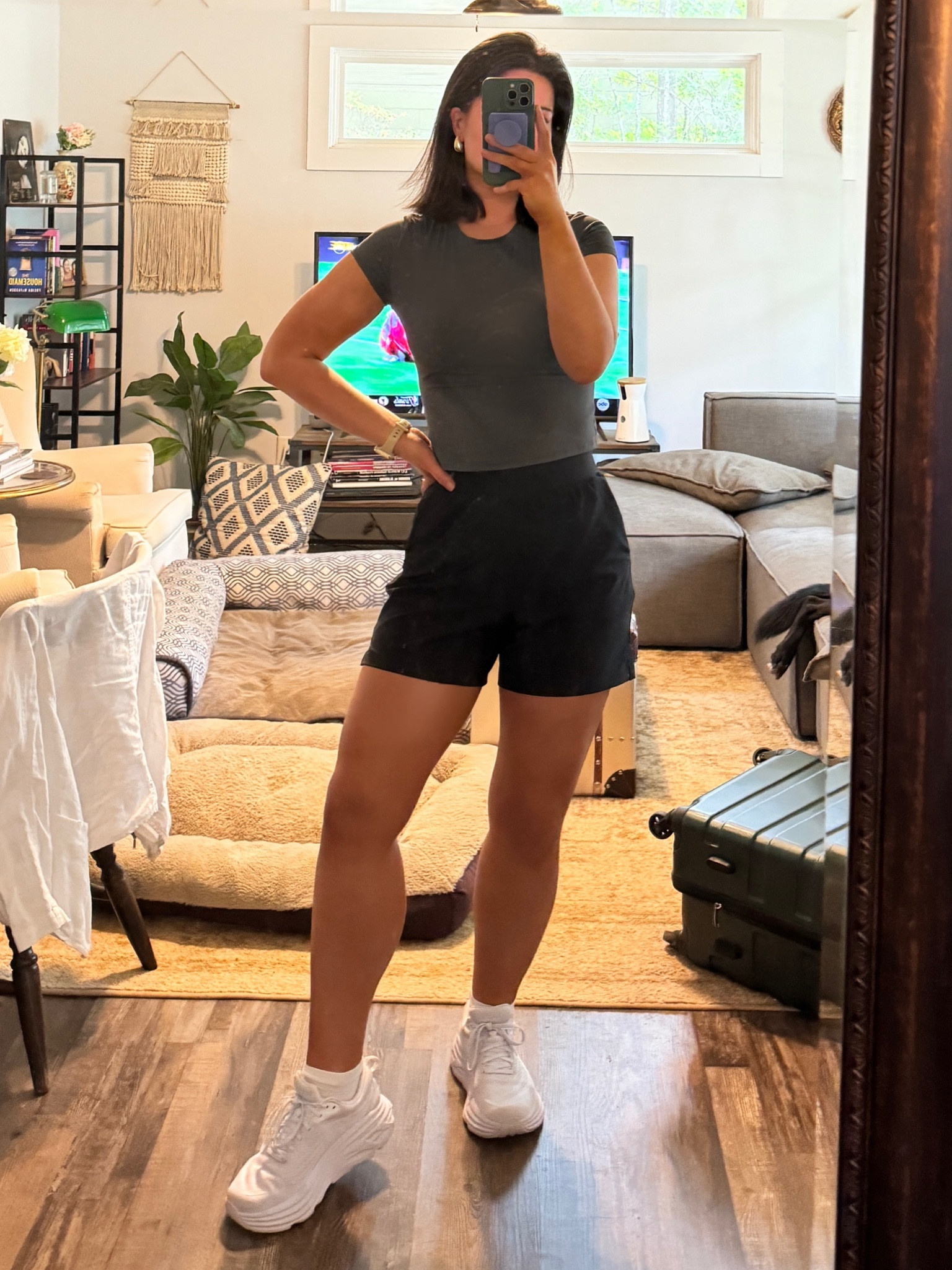 Workout, errand outfit. Skims Amazon feel. Modest shorts. 

#LTKFindsUnder100 #LTKActive #LTKFindsUnder50