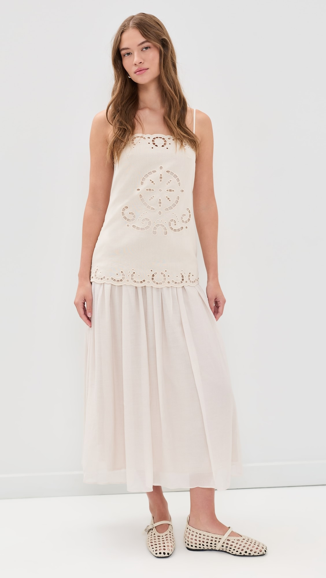 Spaghetti Strap Tube Top Midi Dress | Shopbop