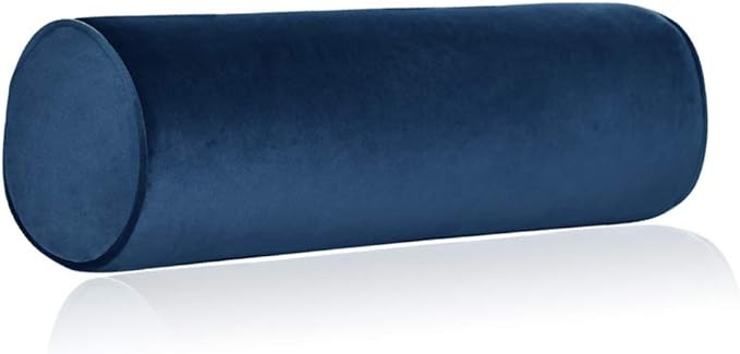 Memory Foam Roll Pillow for Knee/Leg/Neck - Full Moon Bolster/Round Cylinder Pillow for Sleeping ... | Amazon (US)