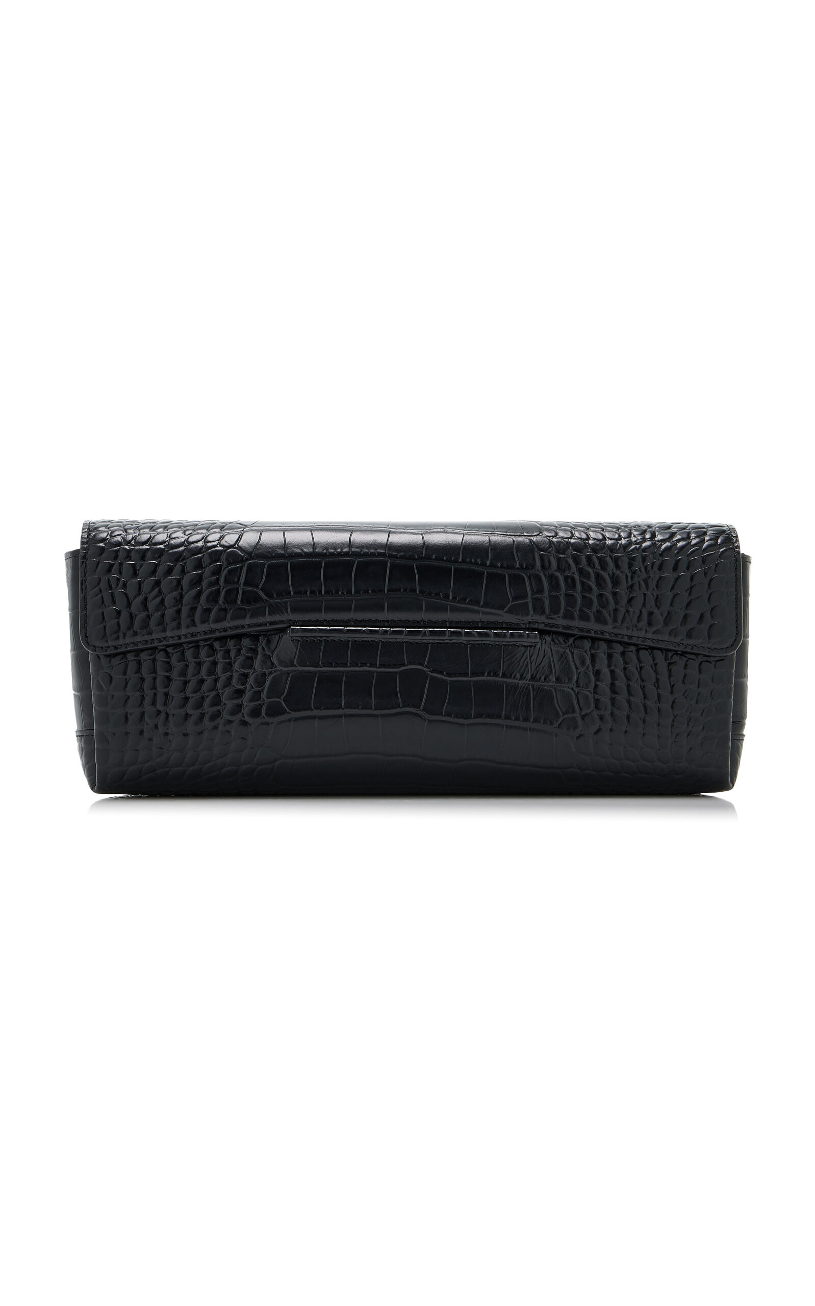 The Soft Croc-Embossed Leather T-Clutch | Moda Operandi (Global)