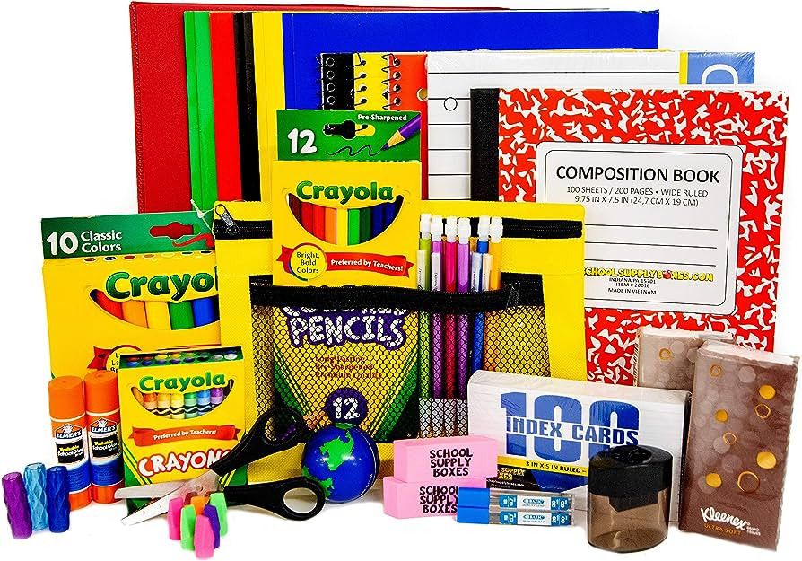 Elementary School Essentials Back to School Kit - School Supplies Bundle - 47 Pieces | Amazon (CA)