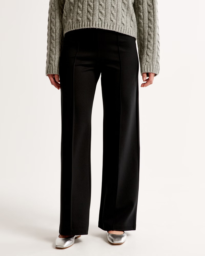 Women's Ponte Wide Leg Pant | Women's New Arrivals | Abercrombie.com | Abercrombie & Fitch (US)