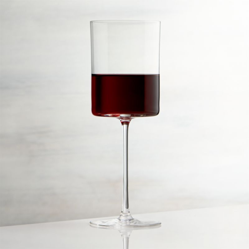 Edge Red Wine Glass + Reviews | Crate and Barrel | Crate & Barrel