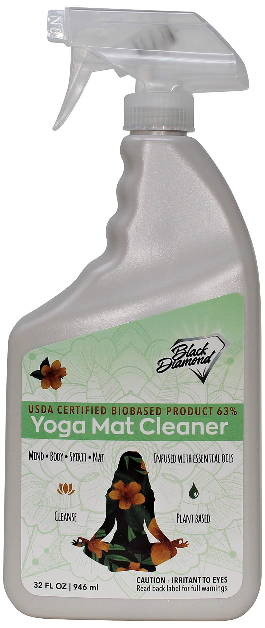 Black Diamond Stoneworks Yoga Mat Spray Cleaner: USDA Certified BIOBASED- Essential Oils, Safe fo... | Amazon (US)