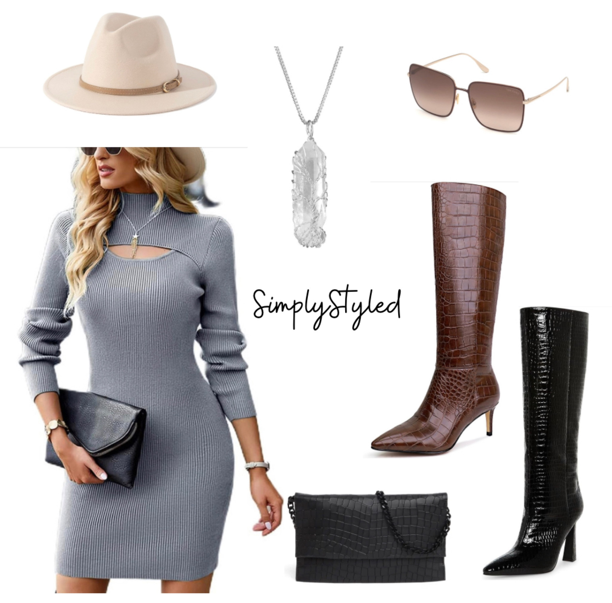 Fun fall outfit🤎 
Dress size: Small
🚨Tom Ford Sunglasses 63% off 

#LTKsalealert #LTKHolidaySale #LTKSeasonal