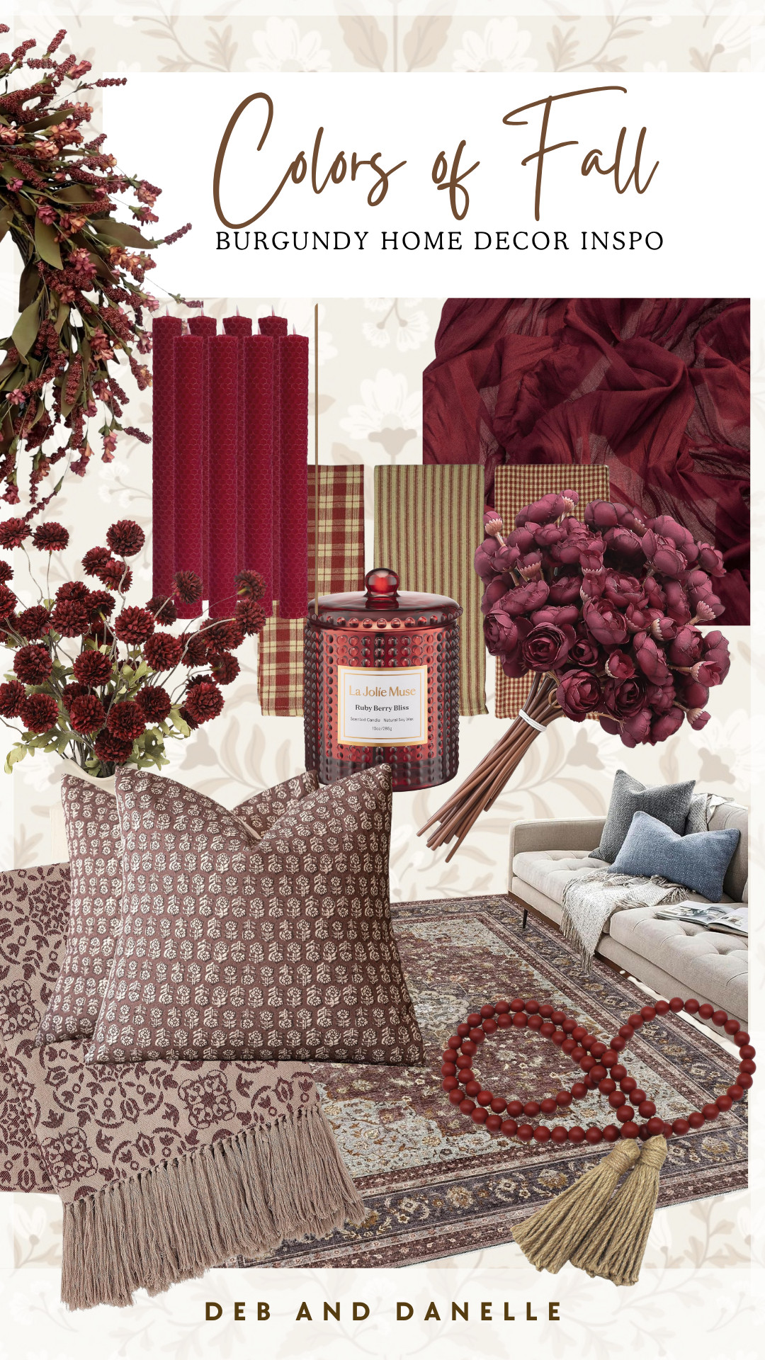 Burgundy is one of the trending colors of Fall 2026. Here are some burgundy home decor finds to inspire your seasonal space.  

 #LTKSeasonal #LTKHome
