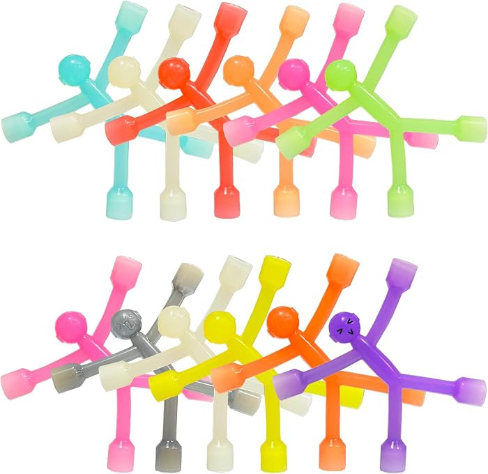 Magnetic Travel Toys for Toddler 12PCS, Colourful Silicone Magnet Men | Amazon (US)
