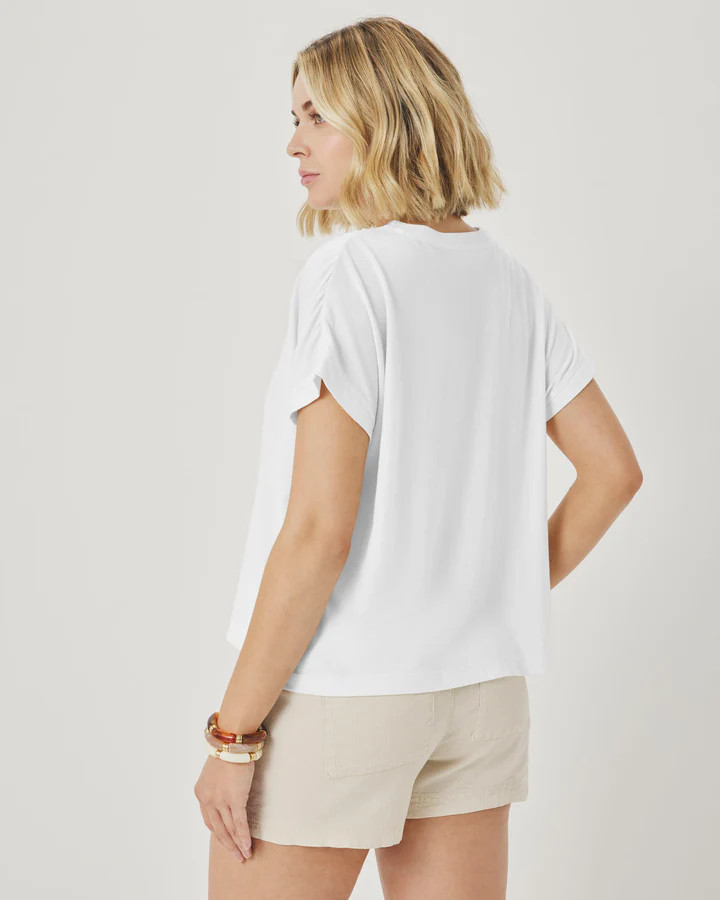 Rebecca Shirred Tee | Splendid