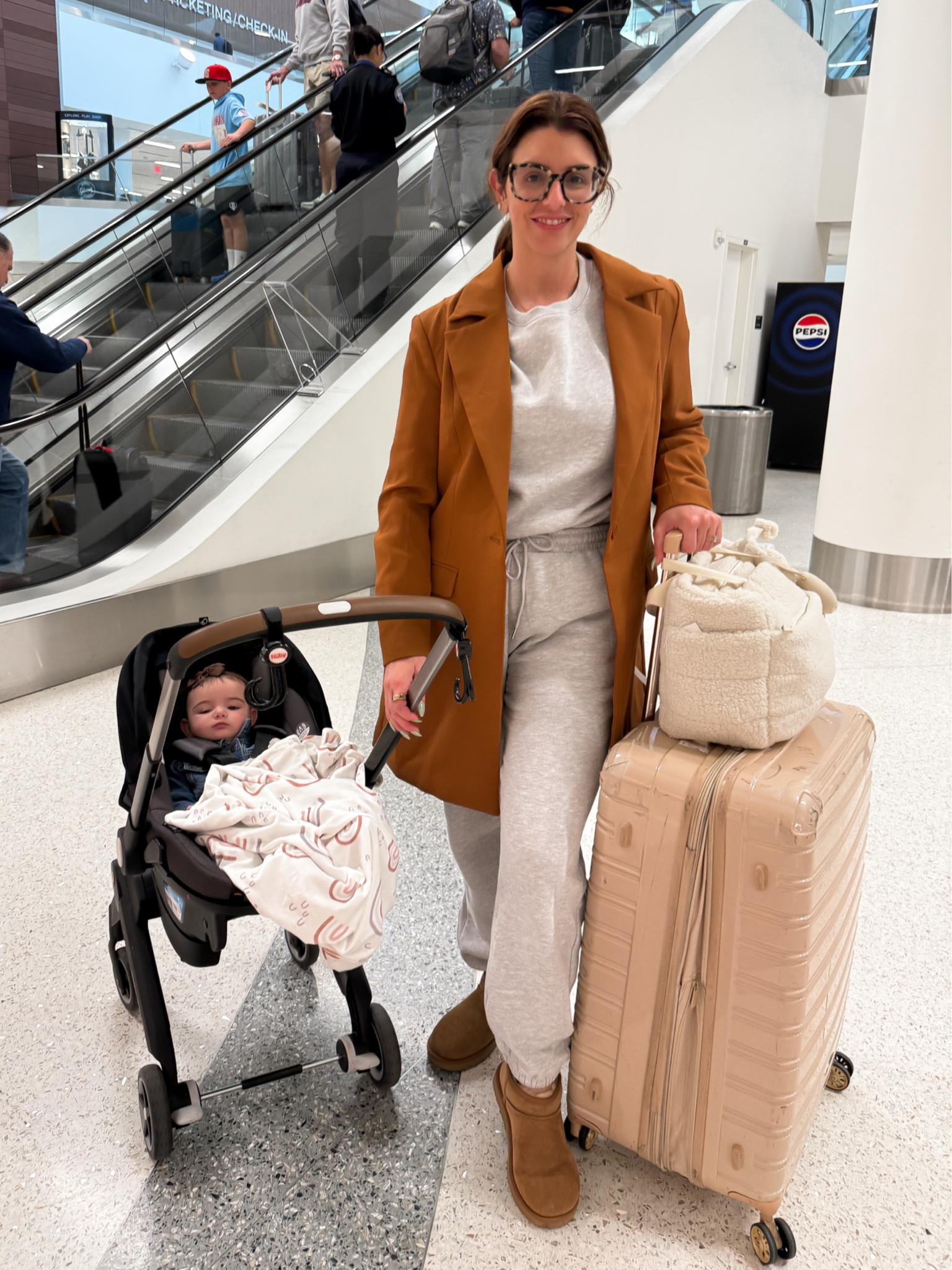 Travel outfit for spring. 
Ugg dupe boots. 

#sisterstudio #kathleenpost #amazonfinds

#LTKStyleTip #LTKSeasonal #LTKTravel