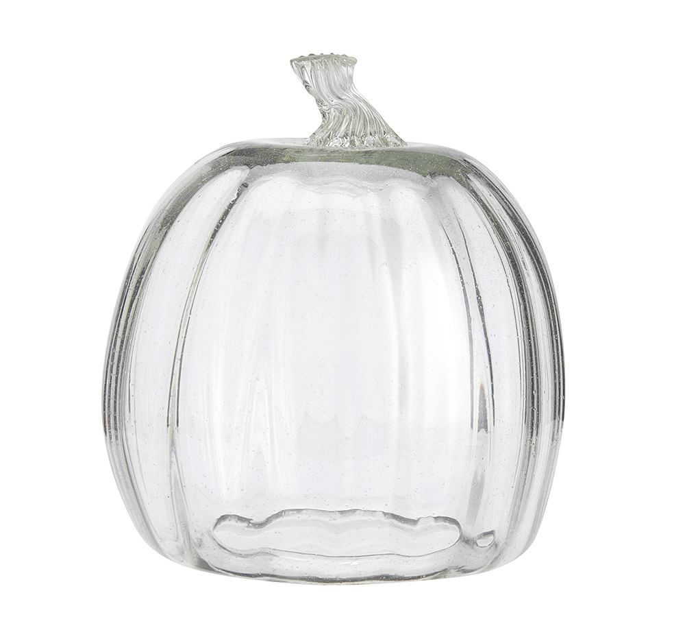 Recycled Glass Pumpkin Cloche | Pottery Barn (US)