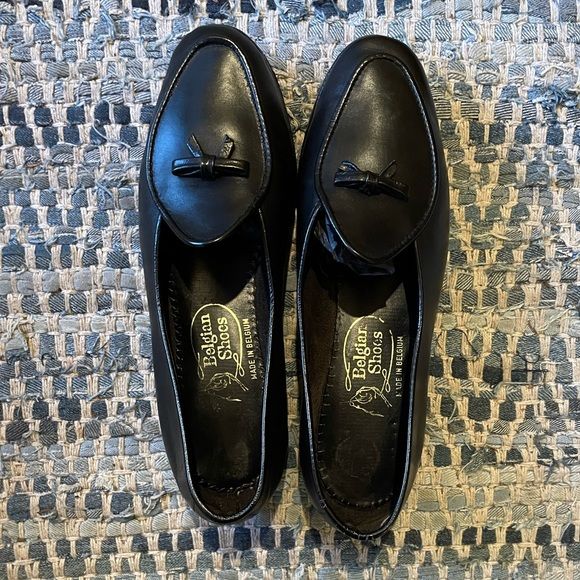 Belgian Shoes, Black calf and black trim | Poshmark