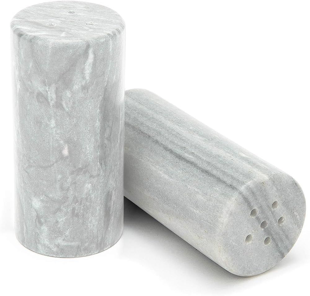 Fox Run 48788 Marble Salt and Pepper Shaker, Medium, Natural Variation, White | Amazon (US)