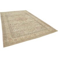 8x12 Large Area Vintage Beige Rug - Living Room Decorative Oriental Traditional Eclectic Wool Rustic Oversize Carpet | Etsy (US)