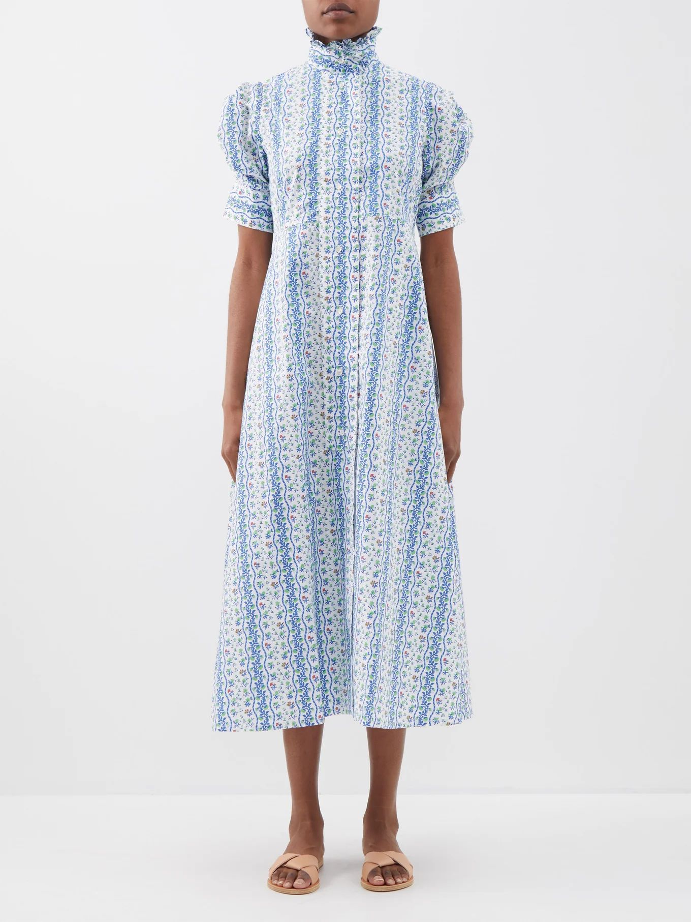 Venetia printed cotton-poplin shirt dress | Thierry Colson | Matches (US)