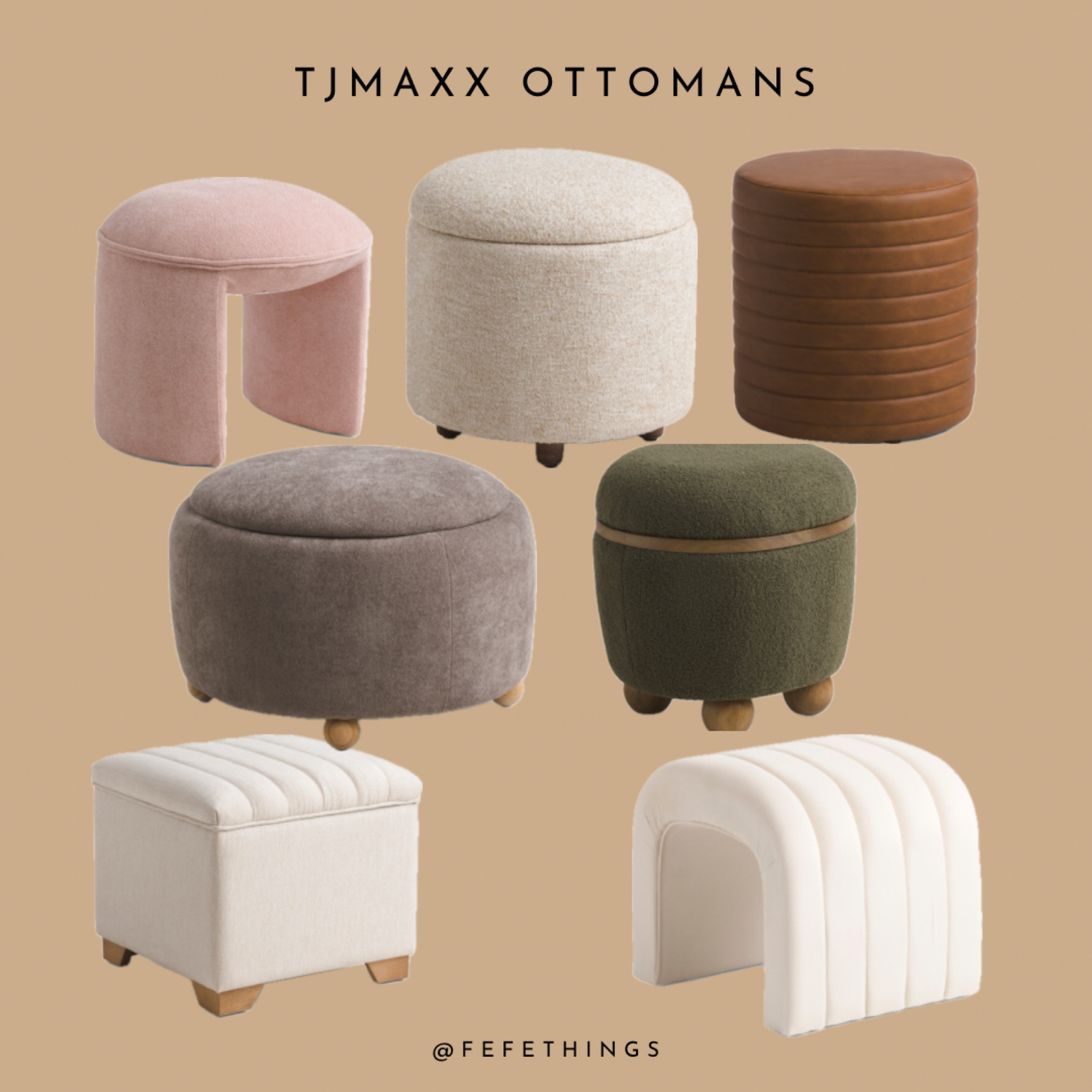 Tjmaxx ottomans 

#LTKstyletip #LTKhome #LTKMostLoved