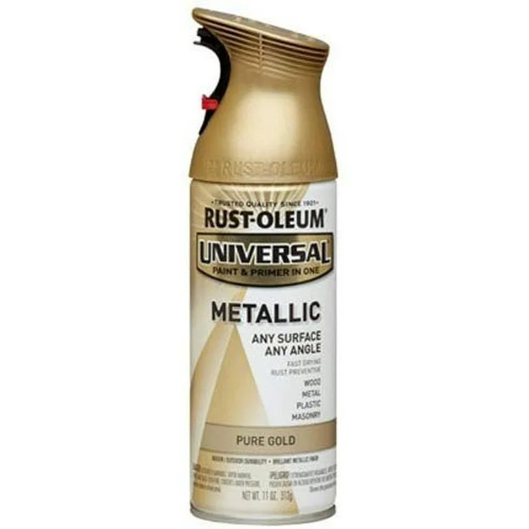 Rust-Oleum 245221 Universal All Surface Spray Paint, 11 oz, Metallic Pure Gold | Walmart (US)