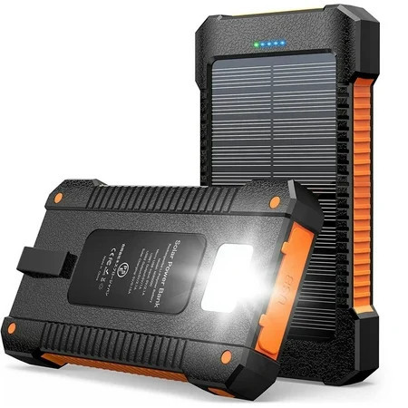 JIUMESS 26800mAh Solar Power Bank, USB Portable Solar Charger Compatible for iPhone, Android Phone | Walmart (US)