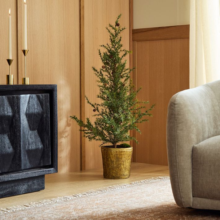 Faux Pine Tree w/ Pine Cones | West Elm (US)