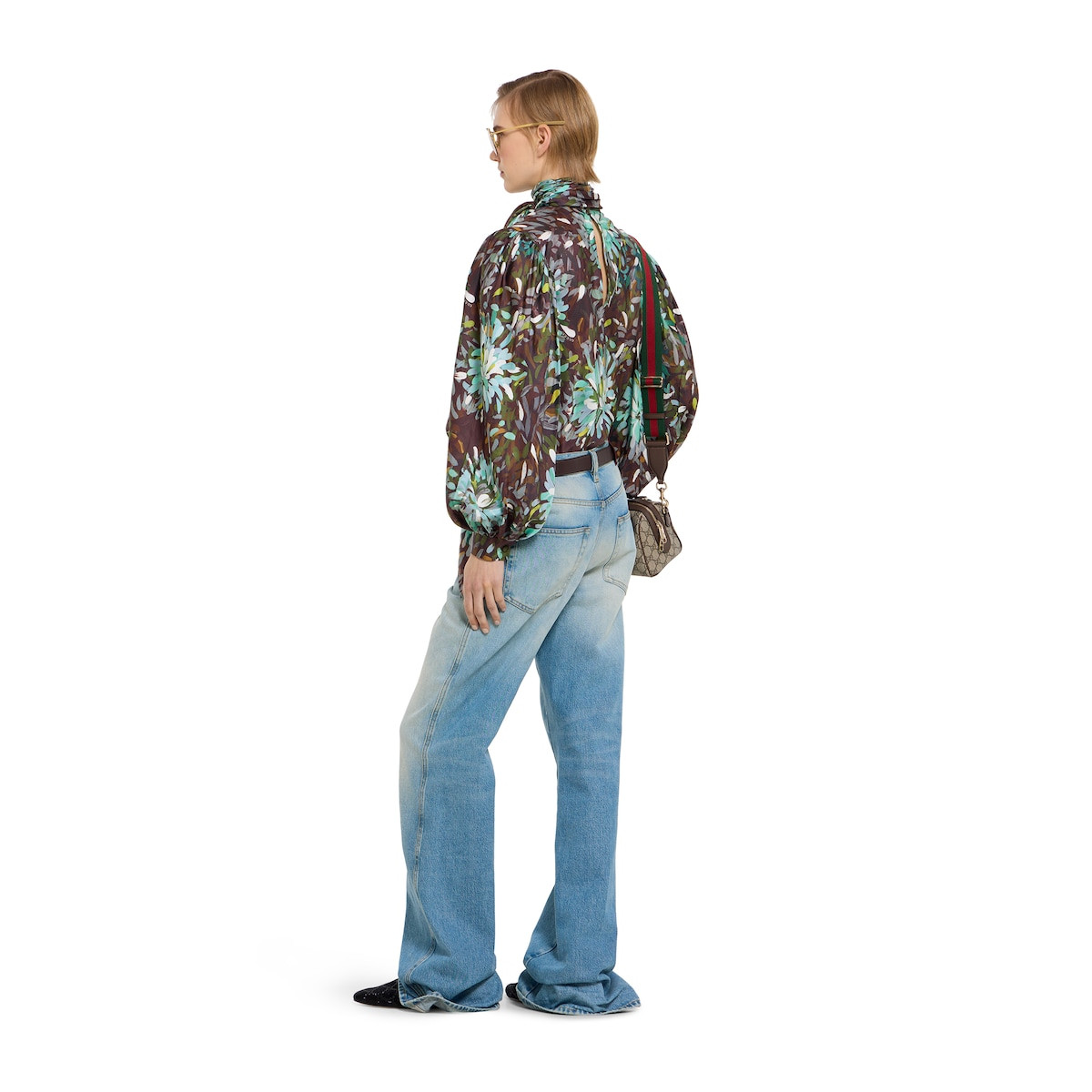 Gucci - Flared bleached cotton denim pants | Gucci (US)