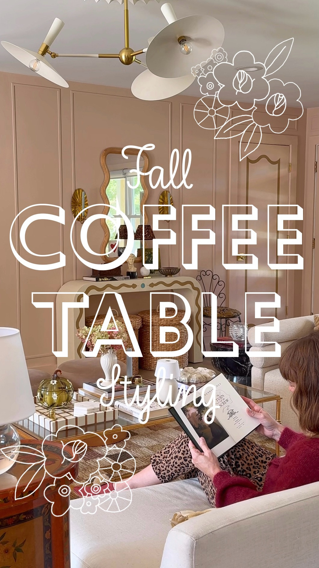 Fall coffee table styling: books, cordless lamp, tray, pumpkin candle, marble coasters, fluted taper candle, wick cutter, candle snuffer 🍂🌾🌻

#LTKSeasonal #LTKHome