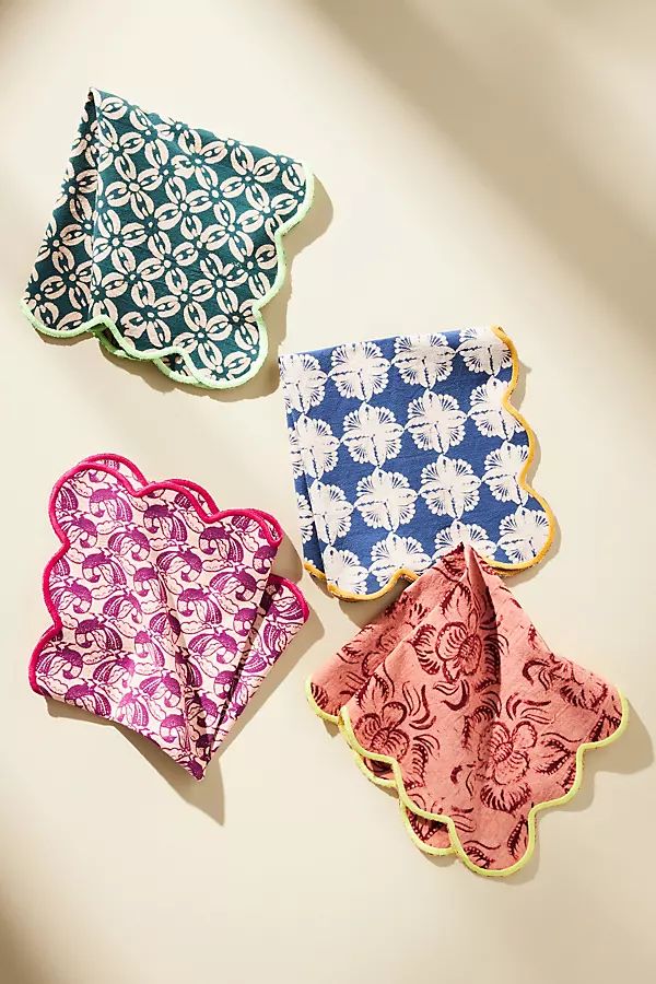 Antonella Napkins, Set of 4 By Anthropologie in Assorted Size NAPKIN | Anthropologie (US)