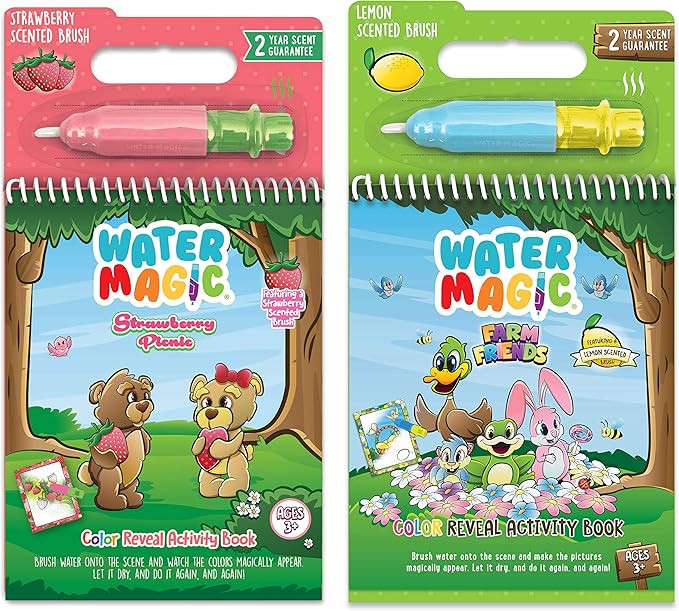 Scentco Water Magic - Scented Reusable Water Reveal Activity Books - No Mess, All Fun (Strawberry... | Amazon (US)
