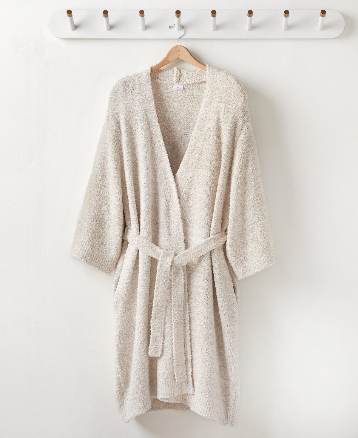 Hotel Collection Luxe Knit Robe, Exclusively at Macy's - Ivory | Macy's