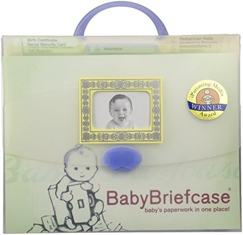 Baby Briefcase Baby Paperwork Organizer, Mint/Periwinkle | Amazon (US)