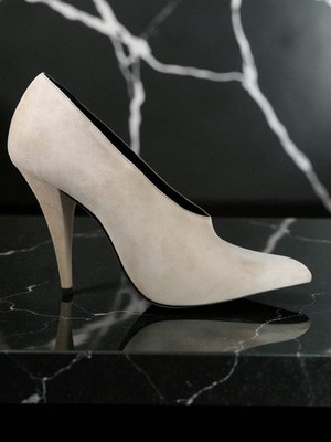 NIB Saint Laurent Nico 110 Pump Beige Suede Heels EU38 US8 $1100 | eBay US