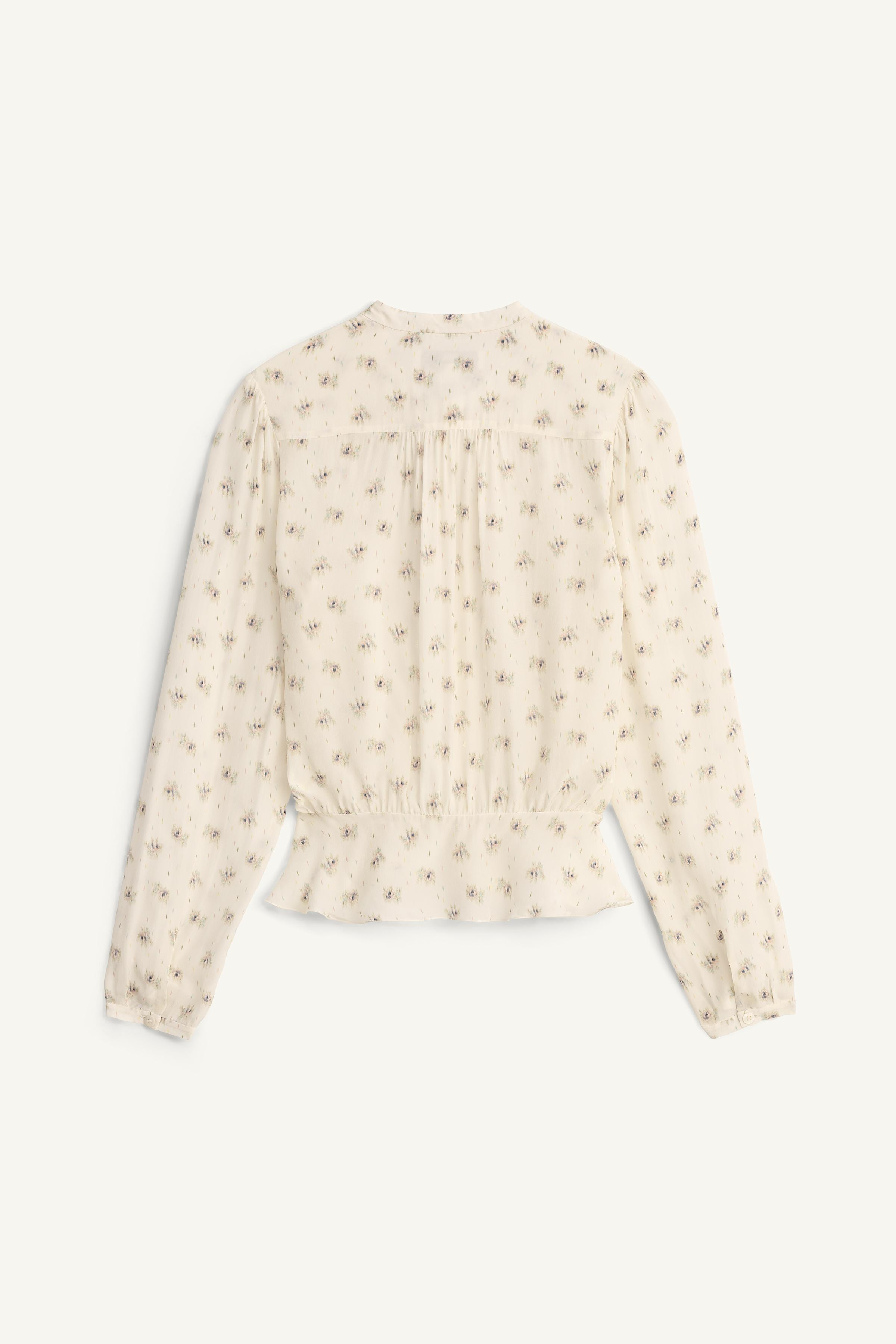 BLUSE MIT PRINT UND SCHNÜRUNG – LIMITED EDITION | Zara DE