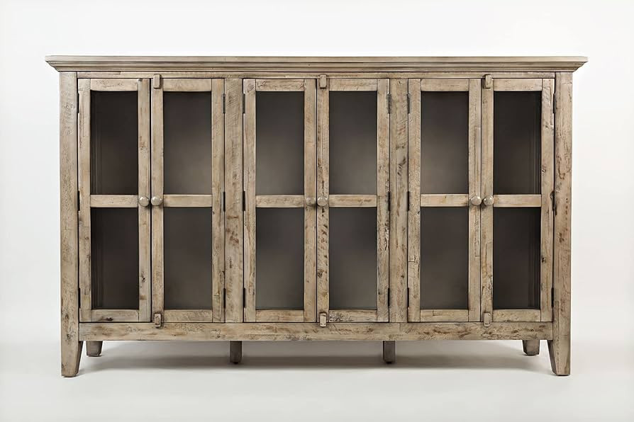 Jofran Inc. Rustic Shores Farmhouse Distressed Accent Sideboard Cabinet with Storage | Amazon (US)