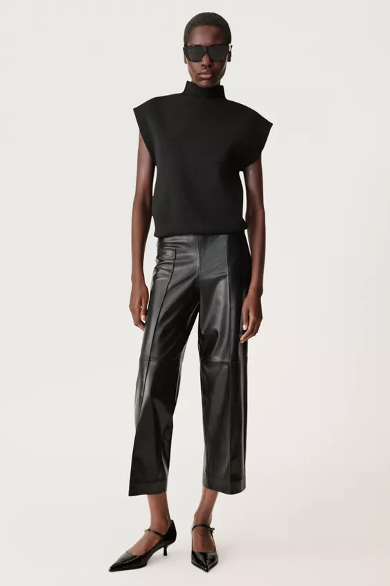 LEATHER TROUSERS WITH SEAM DETAIL 50TH ANNIVERSARY | Zara UK