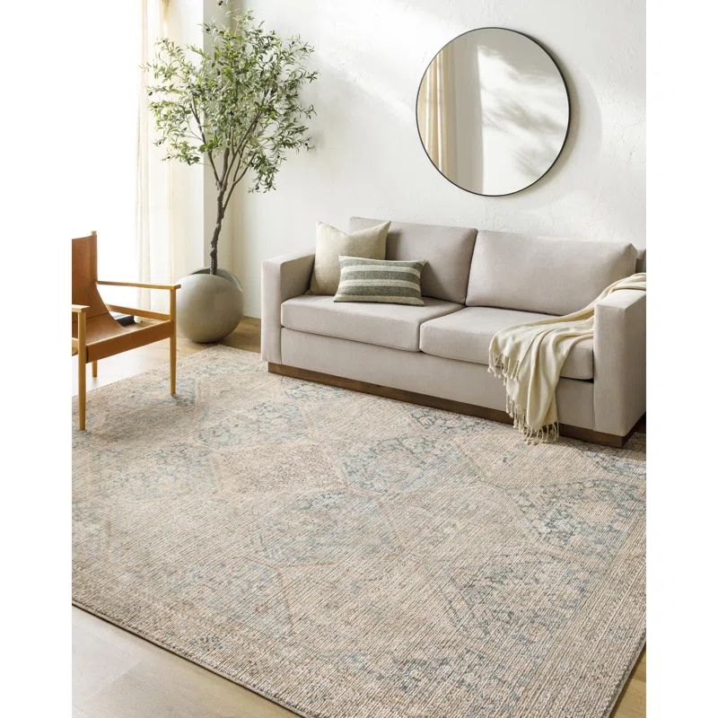 Becki Owens x Livabliss Marlene Vintage Light Green/Beige Area Rug | Wayfair North America