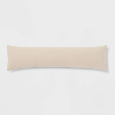 Lumbar Boucle Colorblock Decorative Throw Pillow Khaki - Threshold™: Indoor Cotton Rectangle with Hidden Zipper | Target