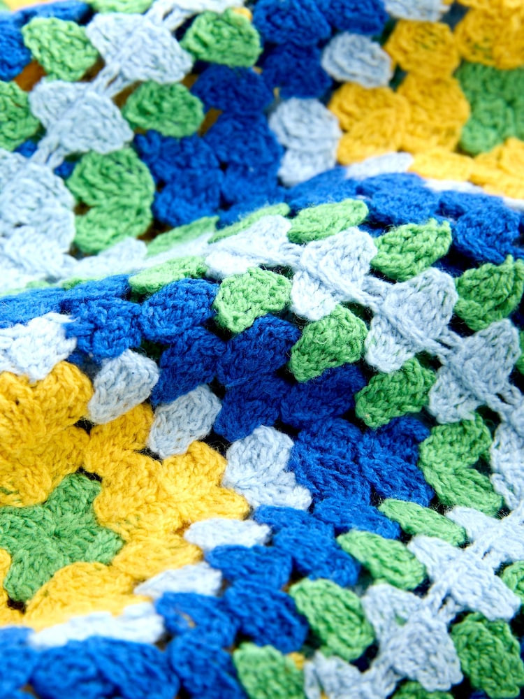 Blue/Green Square Crochet Shirt | Next US