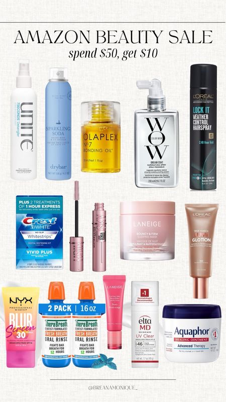 Amazon beauty sale! Spend $50 recieve $10 back. All the essentials included! Makeup | Skincare | Sunscreen 

#LTKFindsUnder100 #LTKSaleAlert #LTKBeauty