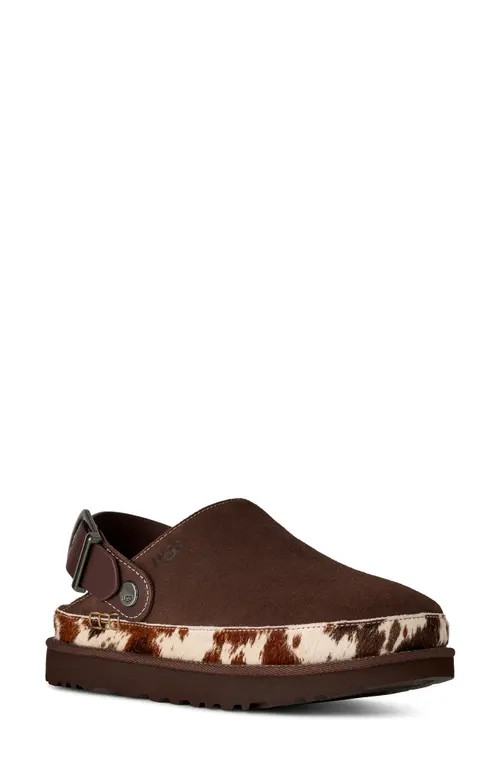 UGG(r) Goldenstar Western Leather Clog in Burnt Cedar at Nordstrom, Size 6.5 | Nordstrom