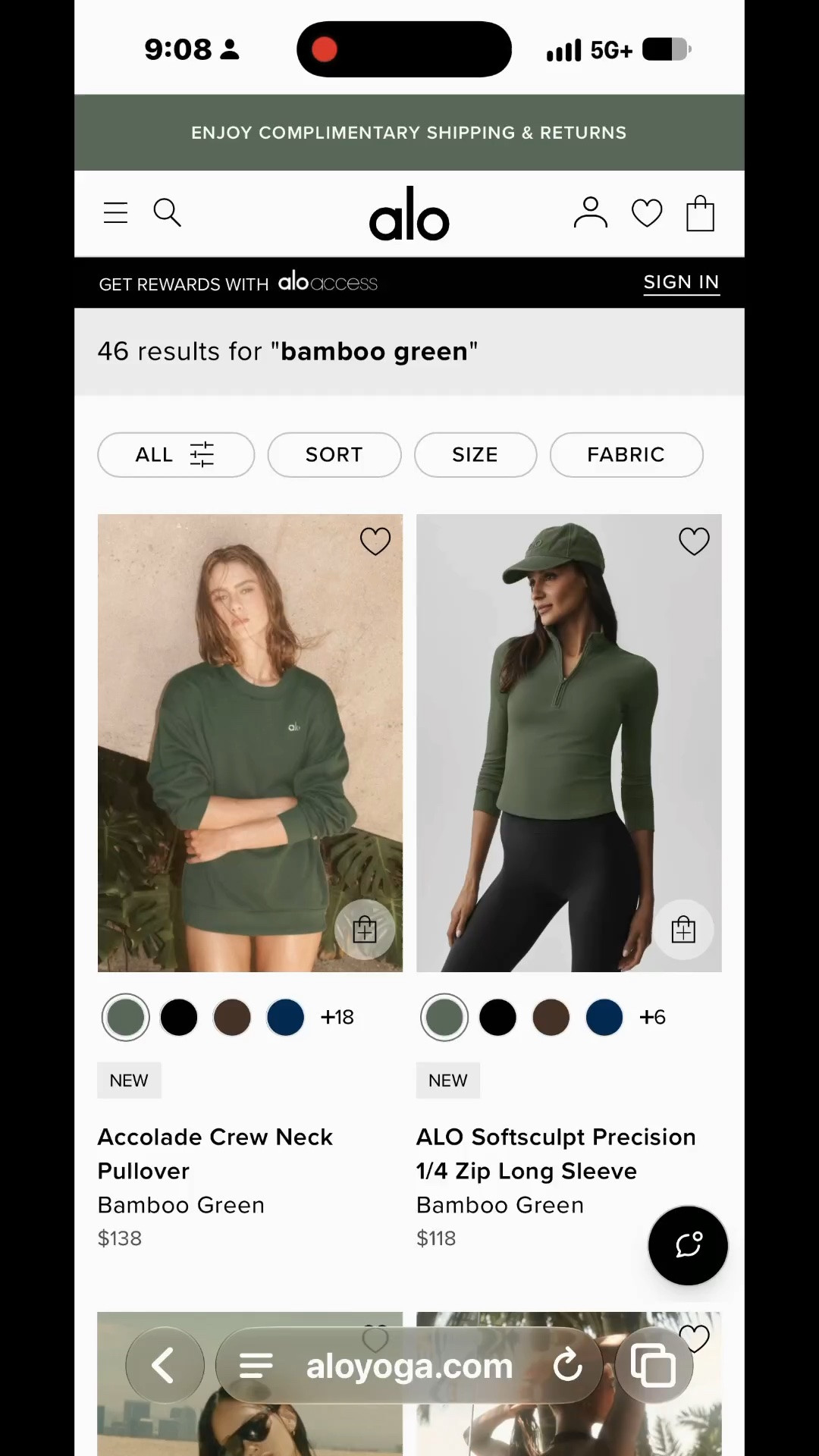 New ALO color 💚