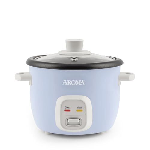 Aroma Housewares 4-Cups (Cooked) / 1Qt. Rice & Grain Cooker (ARC-302NGBL), Blue | Amazon (US)