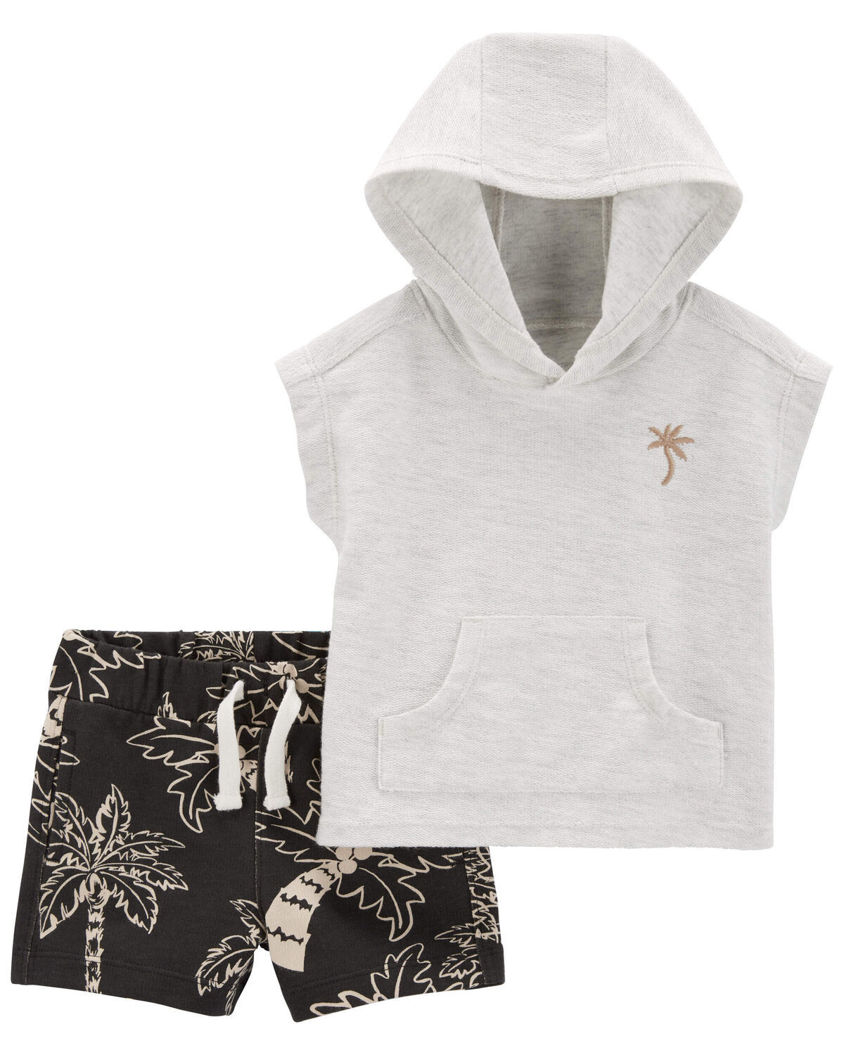 Baby 2-Piece Hooded Tee & Shorts Set | Carter's