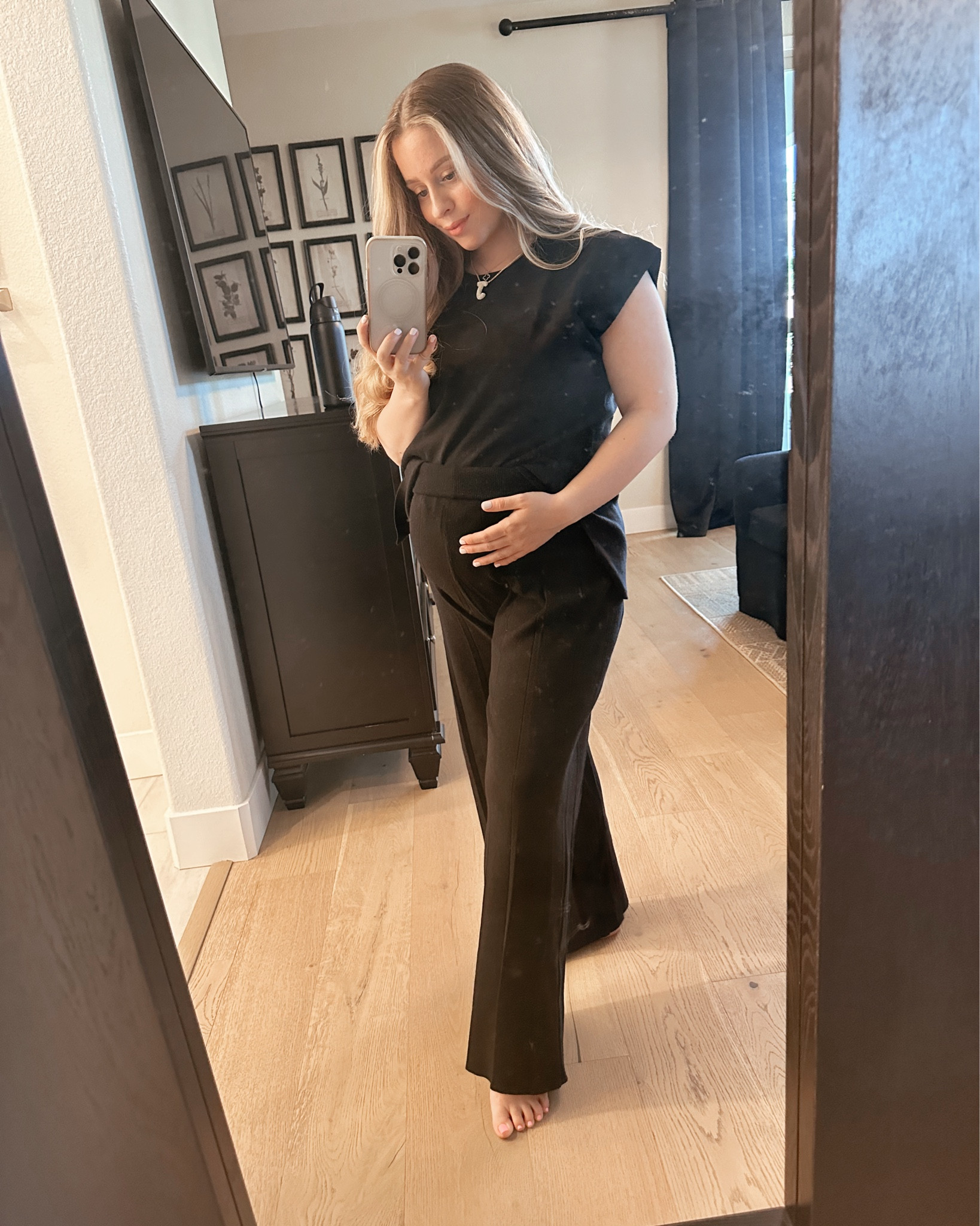 Another Amazon set for you guys! This one is currently 10% off. I recommend sizing down one size, as it comes a little big! I love these easy sets during my pregnancy. Stretchy and simple are my go to’s! 🤍 

#LTKSaleAlert #LTKBump #LTKStyleTip