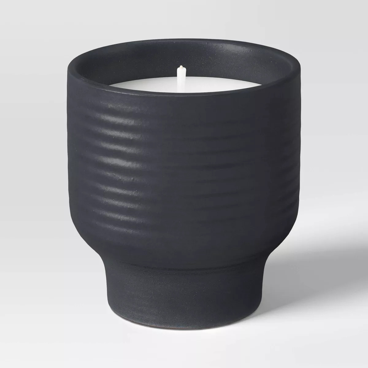Ceramic Citronella Cotton Wick Jar Candle Black 9oz - Threshold™ | Target
