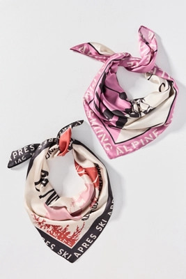 Silky Printed Hair Scarves, Set of 2 | Anthropologie (US)